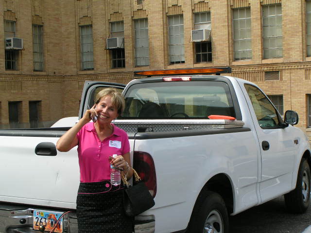 Bev Porter -- is her construction truck cool, or what?